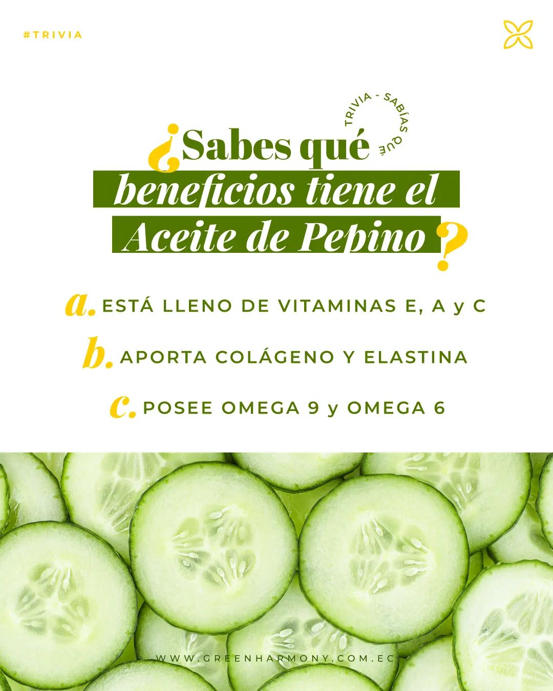 Aceite de pepino