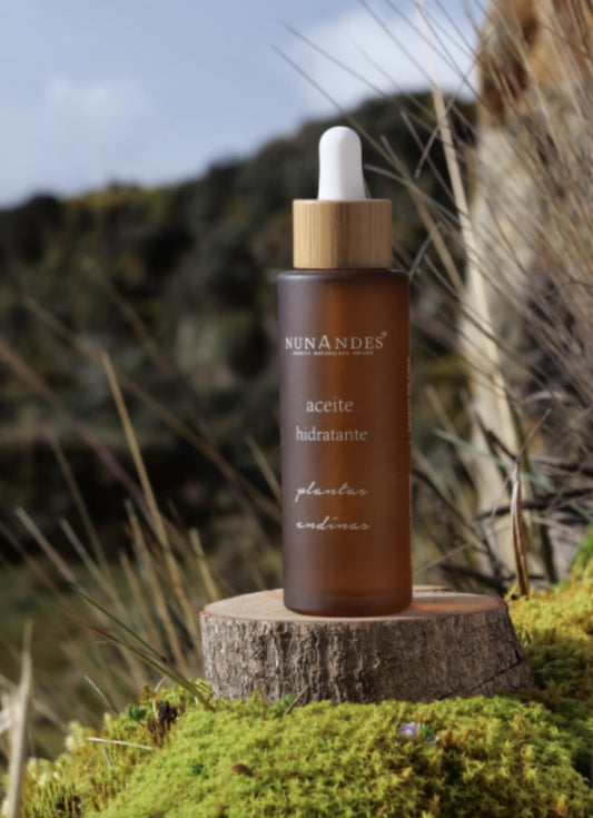 Aceite hidratante de plantas andinas