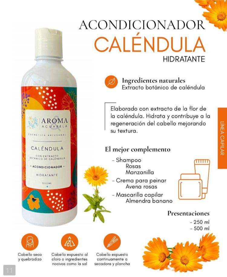 Acondicionador hidratante caléndula