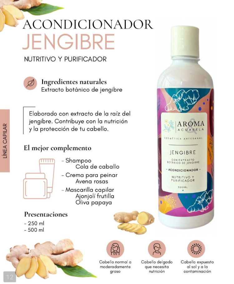 Acondicionador nutritivo jengibre