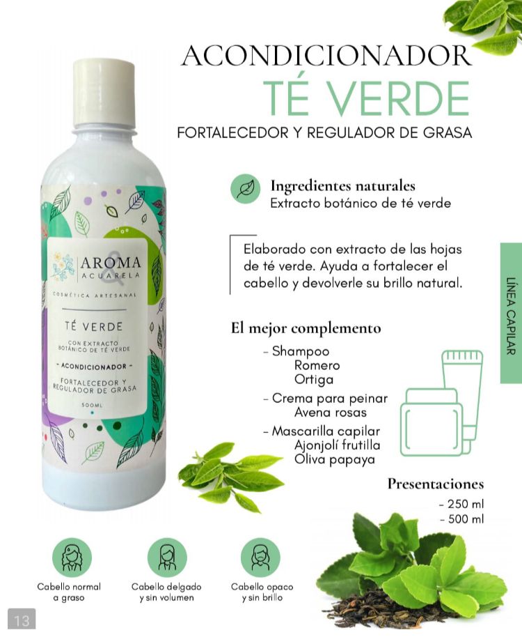 Acondicionador fortalecedor té verde