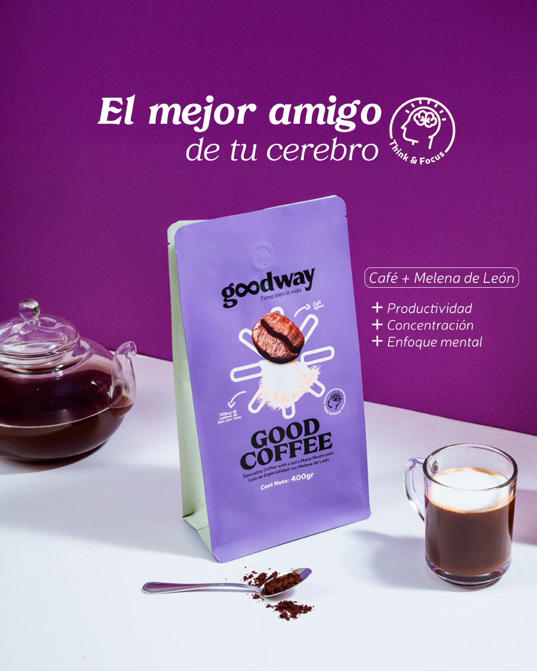 Café molido con Melena de León