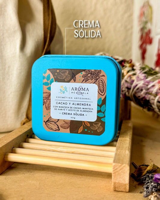 Crema sólida cacao almendra