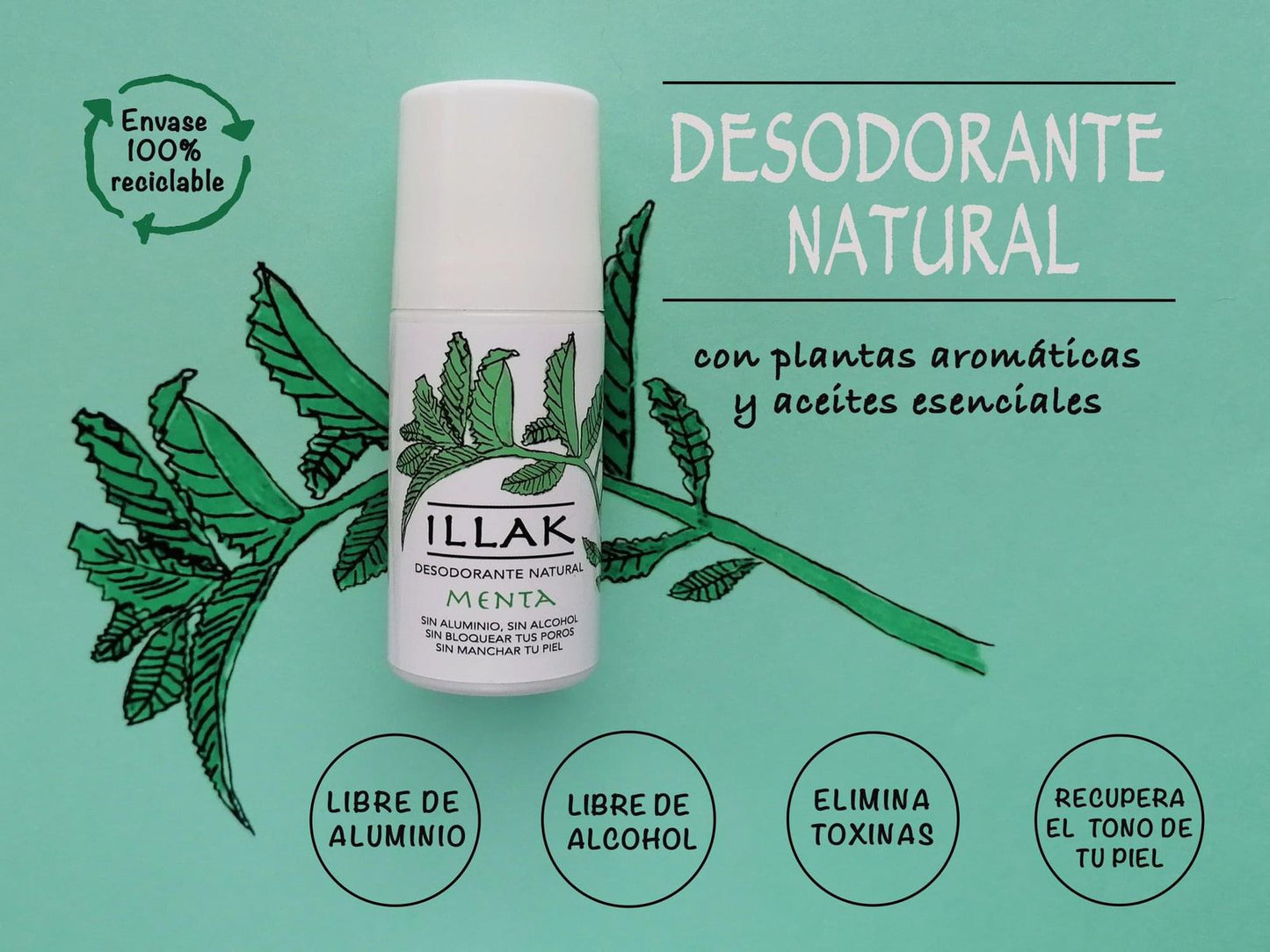 Desodorante natural en roll-on