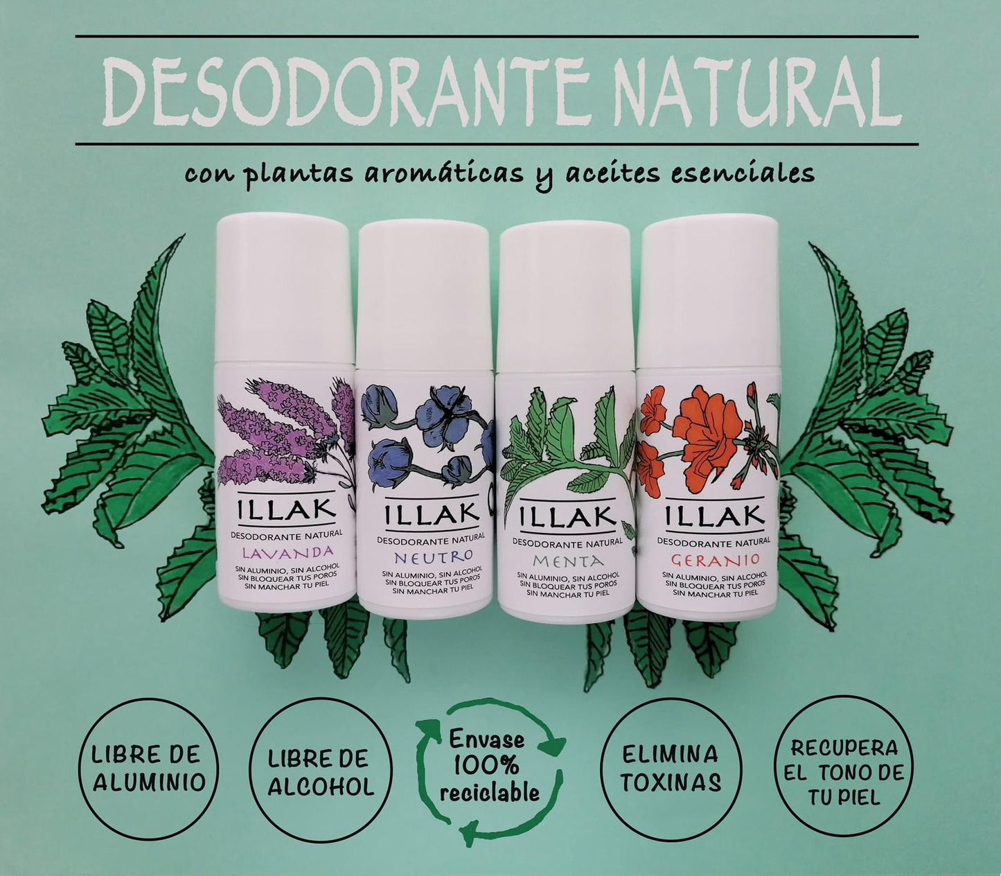 Desodorante natural en roll-on