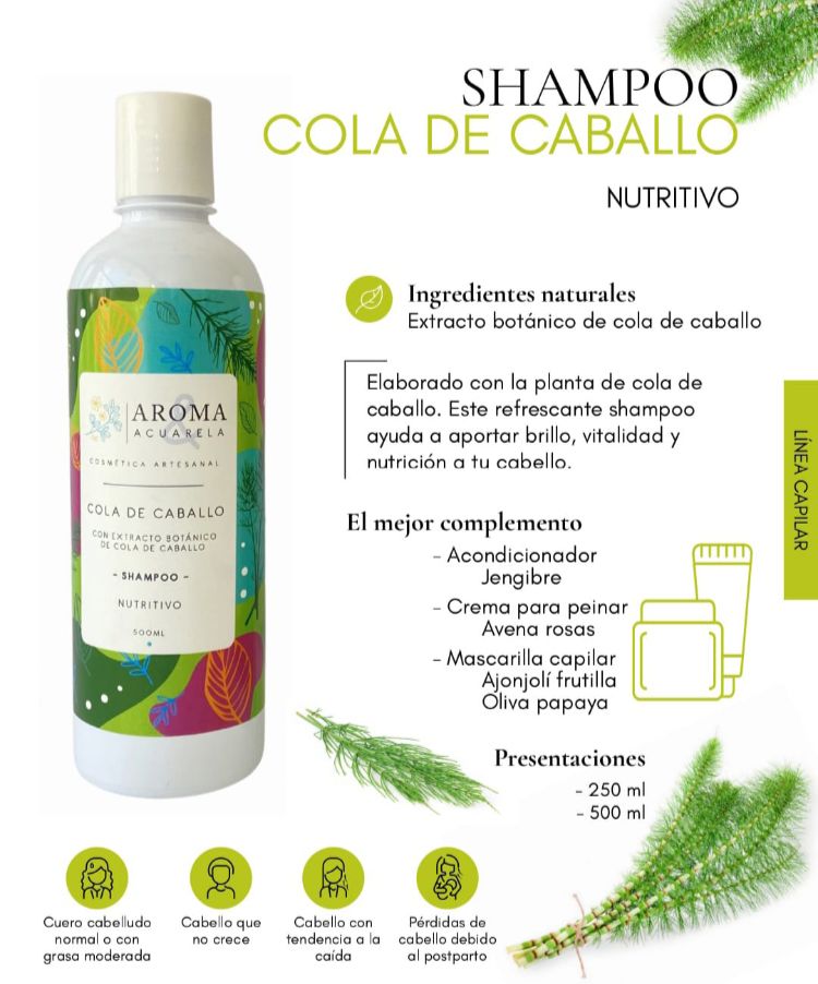 Shampoo nutritivo cola de caballo