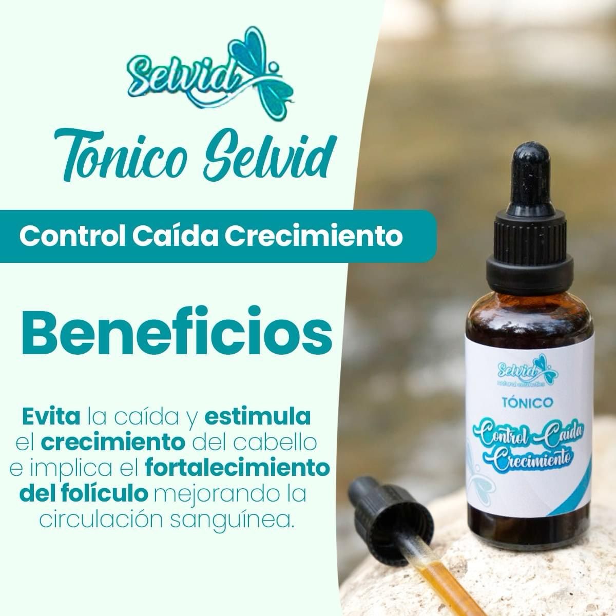 Tónico capilar control caída y crecimiento